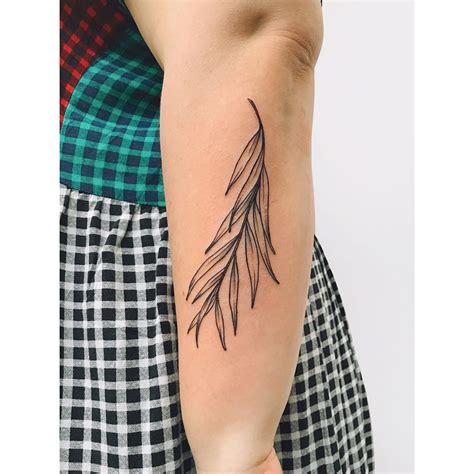 Willow leaves tattoo - Tattoogrid.net