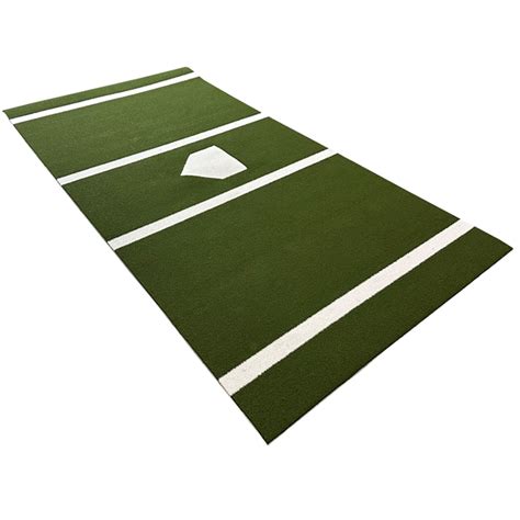 6 Feet x 12 Feet Synthetic Turf Baseball Hitting Mat or Softball Hitting Mat