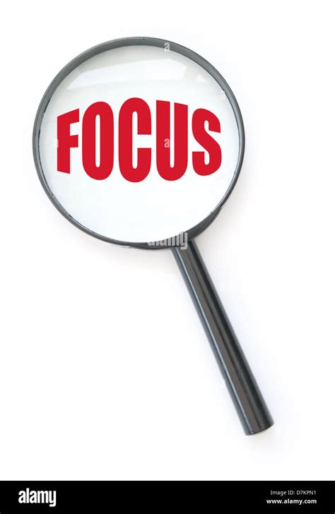 Focus magnifying glass Stock Photo - Alamy