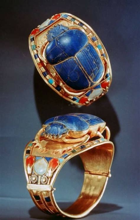 The Scarab bracelet of king Tutankhamun, Cairo museum, #Egypt. www ...