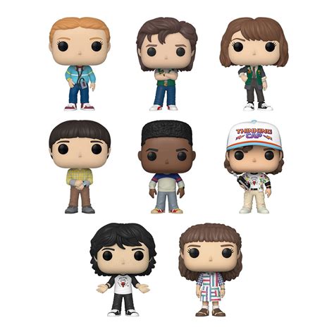 Buy Funko Pop! Stranger Things Season 4 Set of 8 - Eleven, Mike Wheeler ...