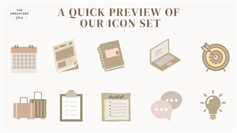 Notion Icons Tips and Tricks (+Free Download Custom Icons) - The Organized Notebook