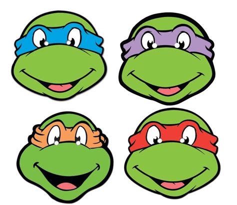 Teenage Mutant Ninja Turtles Face Mask Set of 4 (SSF0012) buy Star Face Masks at Starstills.com