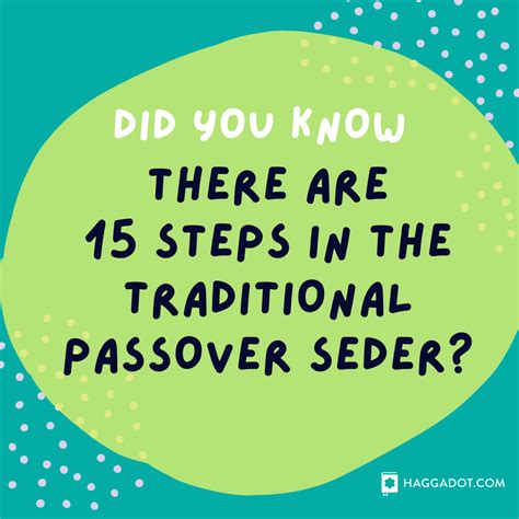 15 Seder Steps | Passover haggadah by Haggadot