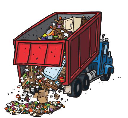 Dump Truck Dumping Trash | Clipart | Dump truck, Removal company, Toy car