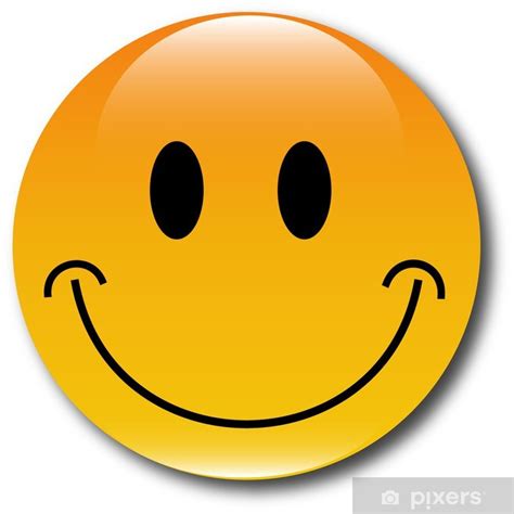 Poster Happy Smiley web Button - PIXERS.US