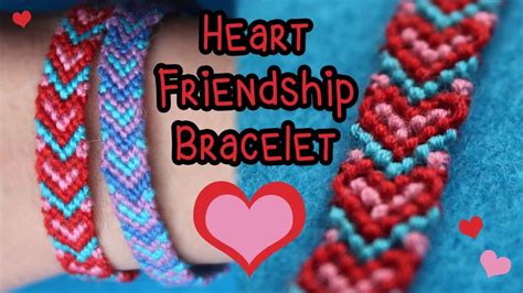 Tutorial: Heart Friendship Bracelet {3 Colors} ♥ - YouTube