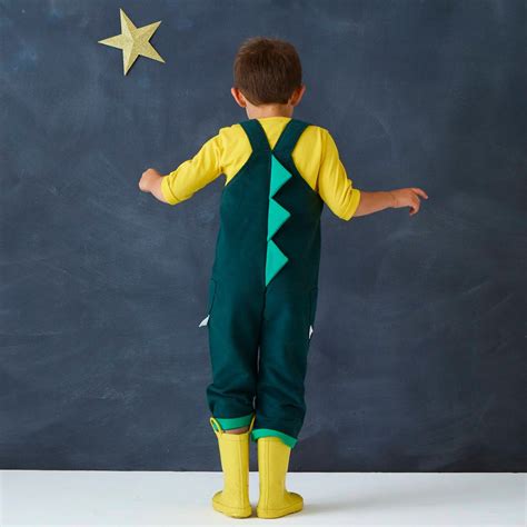 Dragon Dinosaur Dungaree Overalls By Wild Things Funky Little Dresses | Kids dress up costumes ...