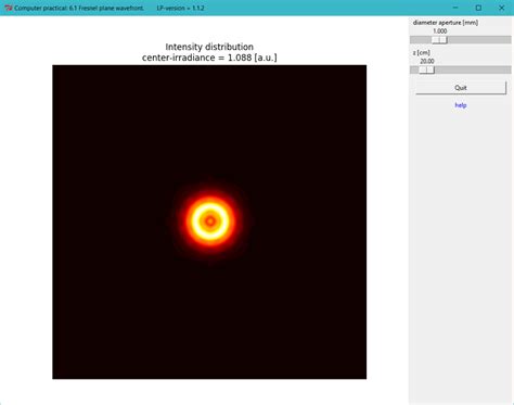 8.3.6. Fresnel diffraction. — LightPipes for Python 2.1.5 documentation