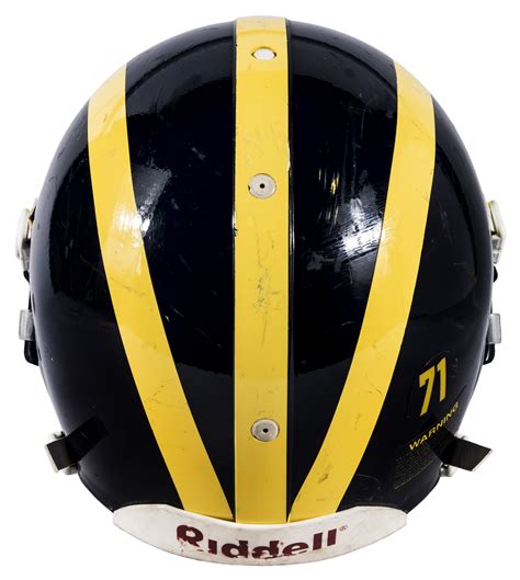 Lot Detail - Michigan Wolverines Game Used Football Helmet