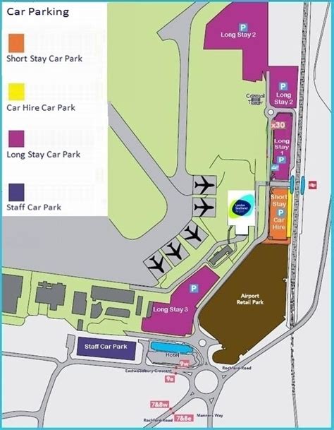 Map of London airport transportation & terminal