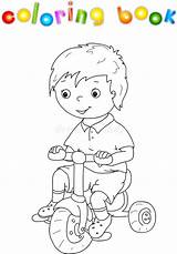 Coloring Boy Riding Bike Stock Illustrations – 144  sketch template