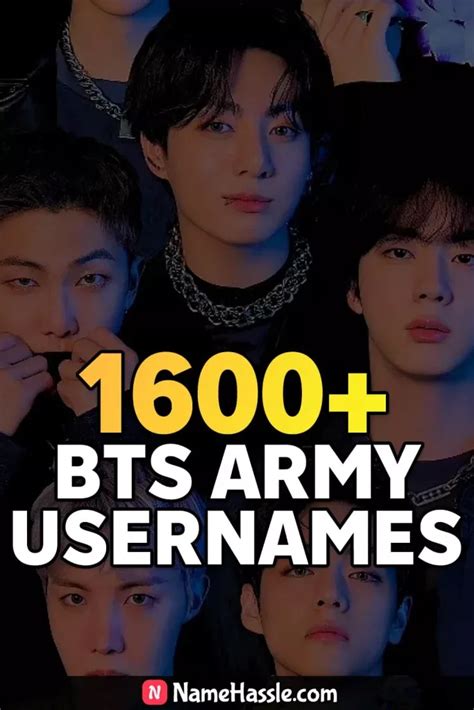 Cool & Funny BTS Usernames Ideas (Generator) in 2024 | Instagram ...