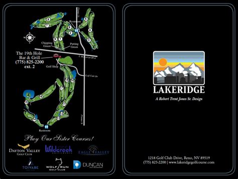 Scorecard - LakeRidge Golf Course