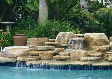 Swimming Pool Waterfall Designs | Pool Design Ideas | Pool waterfall ...