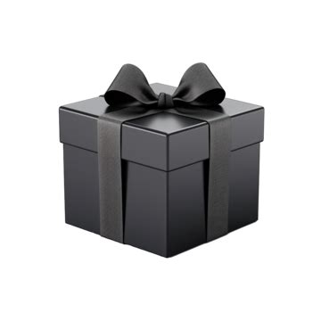 Black Gift Box Present, Gift, Black, Present PNG Transparent Image and ...