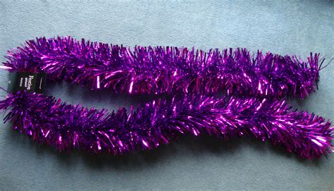 Luxury Purple Christmas Tinsel Garland Christmas Tree Decoration Chunky Tinsel | eBay