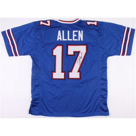 Josh Allen Bills Mafia Autographed Buffalo Bills Custom Football Jersey ...