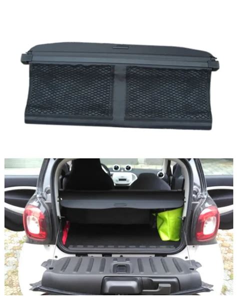 For Smart fortwo 2015 2016 2017 2018 Rear Trunk Cargo Cover Security Shield Screen shade High ...