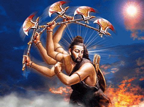 Parashurama ("Rama with an axe"). The Avatar of Vishnu as destroyer of ...