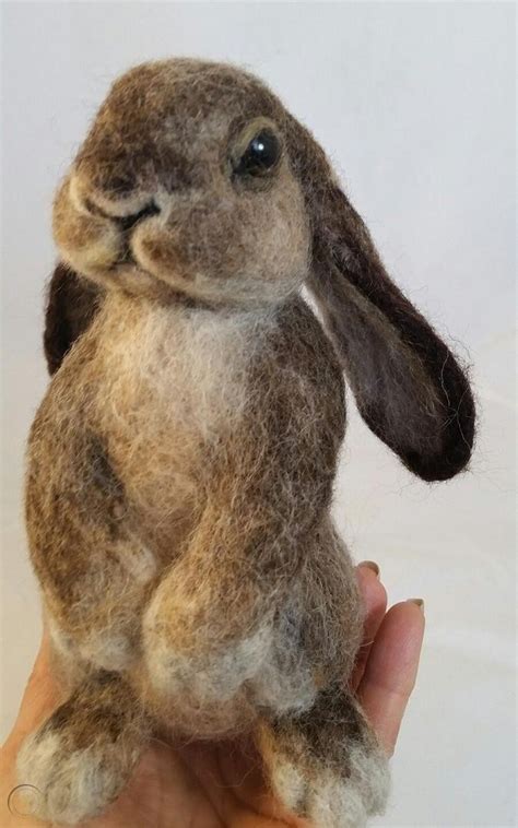 OOAK Needle Felted Realistic Bunny Rabbit by Tatiana Trot ...