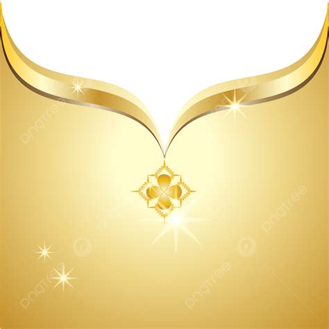 Thai Pattern Abstract Gradient Golden Border Vector And Transparent Background, Thai Pattern ...