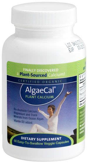 AlgaeCal Plant-Sourced Calcium, Magnesium, Silica, Strontium Supplement | Calcium supplements ...