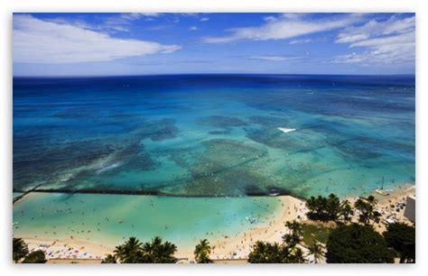 Aerial View Of Hawaii Beach Ultra HD Wallpaper for 4K UHD TV & Desktop : Dual Monitor ...