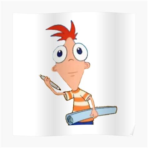 "Phineas Facing Forward" Poster by gabbyarquero | Redbubble