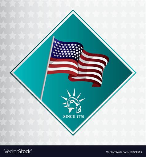 United states of america flag design Royalty Free Vector