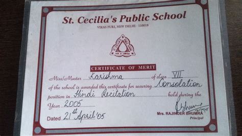 Hindi recitation poem competition. #blissfulfeeling# Certificate Of Merit, All About Me!, Public ...