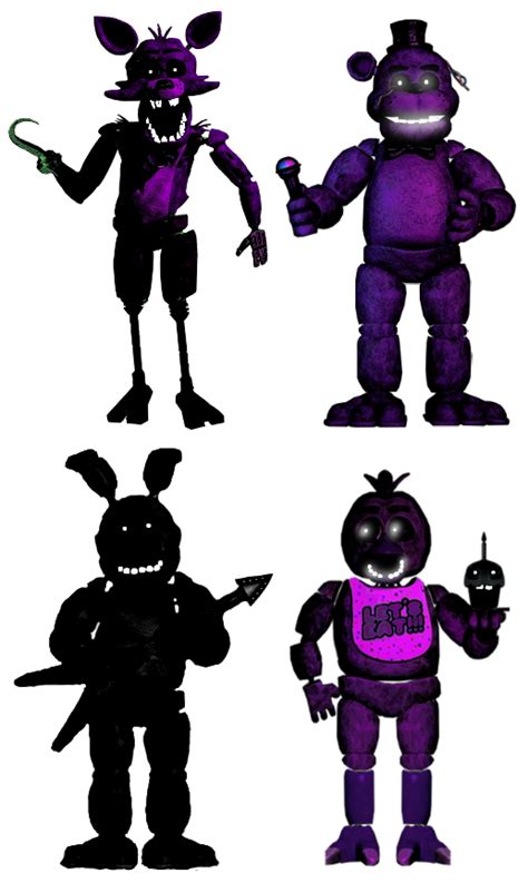 Fnaf 1 Shadow Animatronics by FrankZa166 on DeviantArt