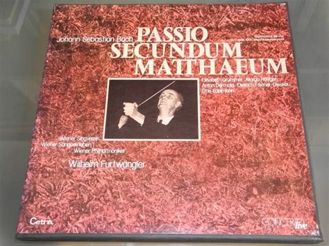 popsike.com - BACH PASSIO SECUNDUM MATTHAEUM FURTWANGLER GRÜMMER DIESKAU 3 LP CETRA /249 ...