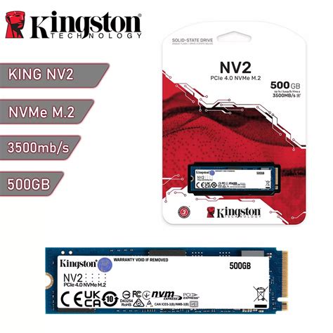 Disco sólido SSD M.2 NVMe Kingston NV2 500GB Gen4 3500Mb/s | Quito Ecuador