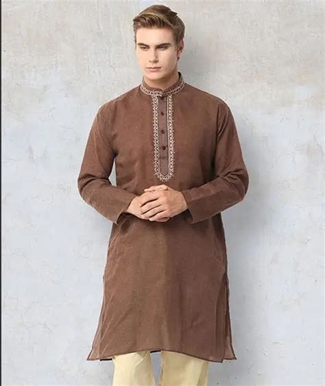 Traditional indian clothing Men's national wind jacket Cotton classic long section -in India ...