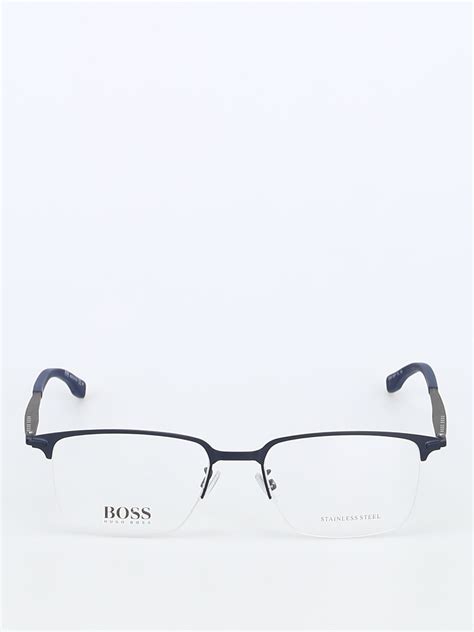 Glasses Hugo Boss - Boss Hugo Boss blue half frame glasses - BOSS1034FFLL18