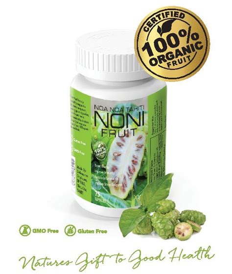 Noa Noa Tahiti Noni Fruit Capsules | Tahitian Gold Noni Capsules