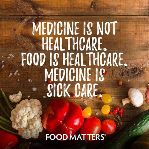 Food is medicine. www.foodmatters.com #foodmatters #FMquotes #foodforthought #inspiration | Food ...