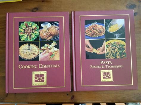 Lot of 2 Cooking Club of America Cookbooks - Pasta Recipes & Essentials ...