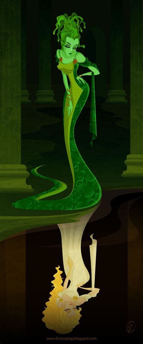 Pinup Arena — erinleongart: Reflection 1 of 2: Medusa ...