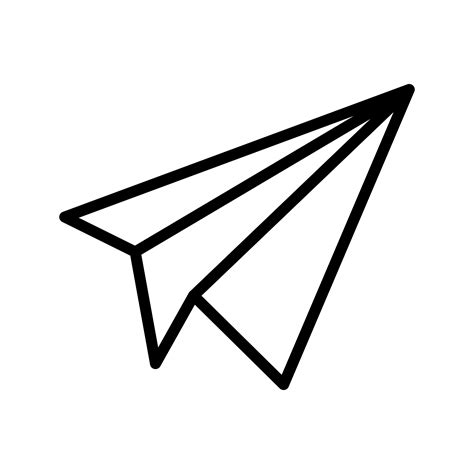 Paper Plane Icon Vector Illustration 420657 Vector Art at Vecteezy