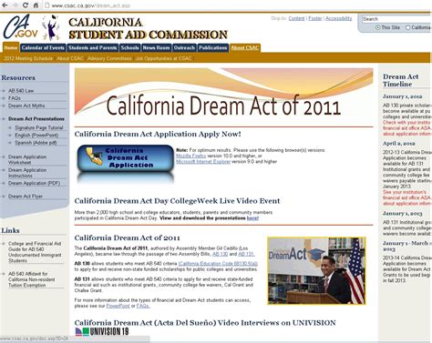 California Dream Act (caldreamact.org) | I am a High School DREAMer (undocumented student)