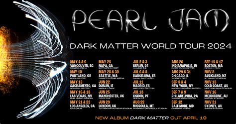 Pearl Jam Dark Matter World Tour 2024 Tickets Price - Elli Sisely