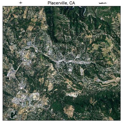 Aerial Photography Map of Placerville, CA California