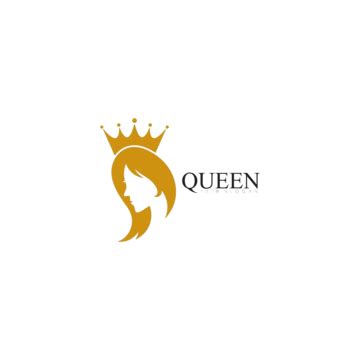 Vector Illustration Of Crowned Beauty Queen With Golden Template Logo ...