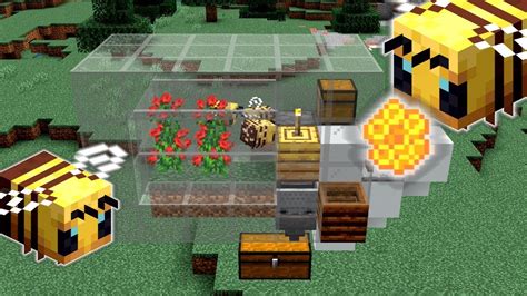 Minecraft 1.15 Bee Honeycomb Farm - YouTube