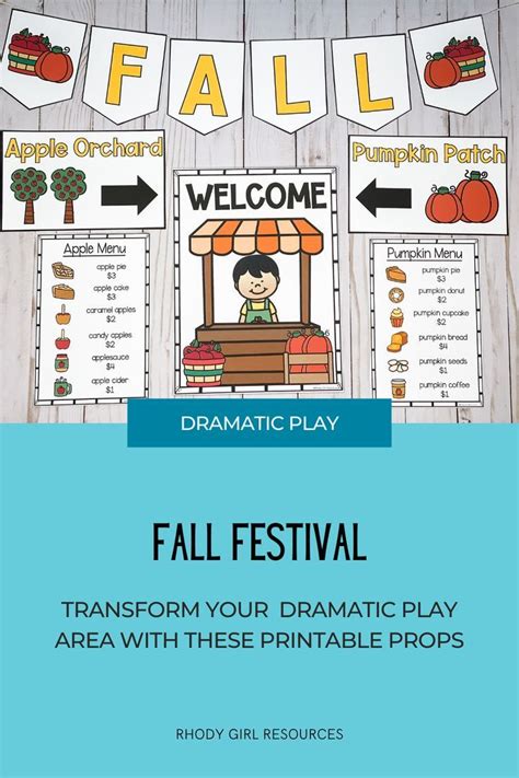 Dramatic Play Fall Festival | Dramatic play, Dramatic play area, Play based learning activities