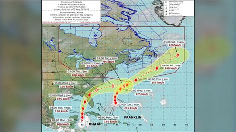 Franklin devient le premier «ouragan majeur» de la saison 2023 dans l'Atlantique | Noovo Info