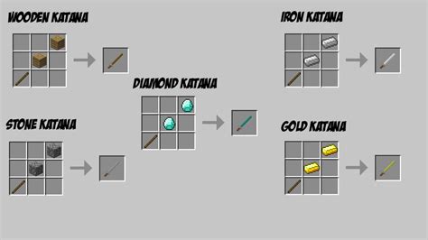 Katana Mod |1.2.3| Adds 5 NEW Swords! Minecraft Mod