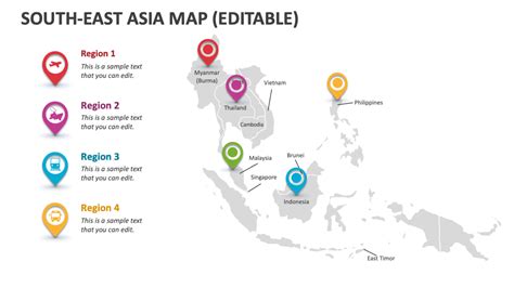 South-East Asia Map PowerPoint Presentation Slides - PPT Template